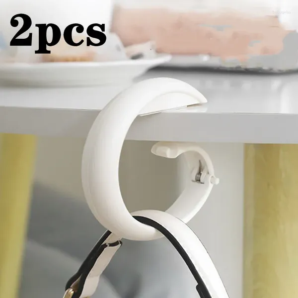 Hooks Borde de mesa portátil multipropósito para bolsas de bolsas Rack Hanger Hook Free Hanging Hook Organizador de oficina en casa