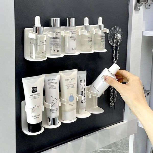 Crochets Multifonction Toilet de toilette Rack de rangement Cosmetics Cuisine Assaisonnement Bouteille étagères non percutant