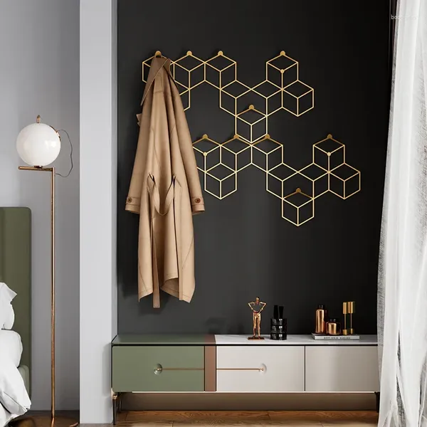 Crows Nordic Honeycomb en laiton punch gratuit Salle de bain salle de bain intérieure couloir mural vêtements de crochet décoration