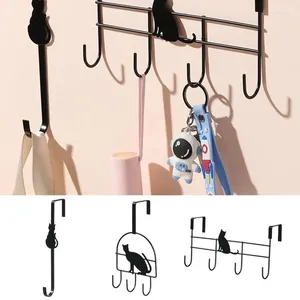 Haken over de deur Multipurpose duurzame hang kleding jas hoed handdoektoetsen metalen rek thuis badkamer hanger accessoires