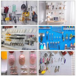 Haken Peg Board Hook Rekken Pegboard Hangers Utility Iron Garage Pinnen Home Tools