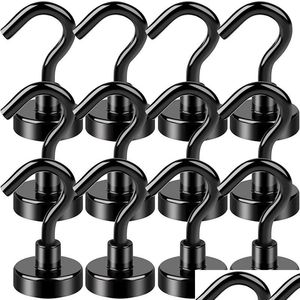 Crochets Rails 10 40pcs or noir crochet magnétique pour cuisine salle de bain lieu de travail manteau serviette gadget support mural aimant cintre stockage ORGAN OTCQ9