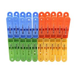 Haken Rails 100 stks/partij Winddicht Wasknijpers Plastic Kleding Clip Hanger Ondergoed Sokken Droogbestendig Drop Levering Thuis Tuin Ho Dh9Y6