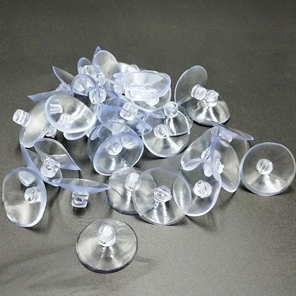 Ganchos rieles 10 Uds claro 30/40/50mm ventosas transparente cabeza de seta ventosas taza baño accesorios de cocina 2021