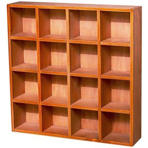 Haken rails 16 rasters stijl houten muur kast plank cubby voor thuis keuken organzation decoratie opslag organizer