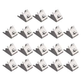 Hooks Rails 16pcs roestvrijstalen koelkast plank clip koelkast ondersteuning klem gereedschap supplyhooks