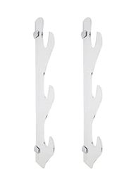 Hooks Rails 1pair Portable Home Decor for Katana Easy Installer Stand avec vis Universal mur à épée acrylique en acrylique 9221662