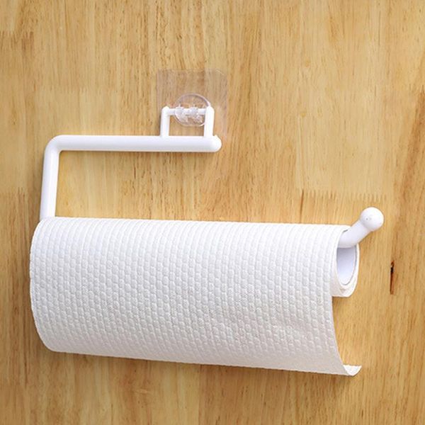 Crochets Rails 1 pièces cuisine auto-adhésif porte-serviettes papier toilette salle de bain accessoires armoire rouleau étagère tissu stockage cintrecrochets