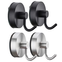 Hooks Rails 2/4PCS Zwart Vacuüm Zuing Cup Hook Punch-Vrije Wall Hangers Doektoetsen Toetsen Ras herbruikbare douche Home Badkamer Accessoires Hooks