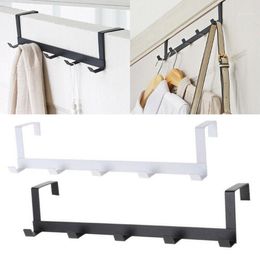 Hooks Rails 2021 Metalen hanger opberghouder over-the-huis haakrek hangende jas hoed handdoektas huishouden zwart wit 2 kleuren1