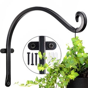 Haken Rails 2 Stuks Bloem Muur Beugel Tuin Opknoping Mand Planter Lantaarn Hanger Home Decoratieve Plant Big Size 3020Cm 230807