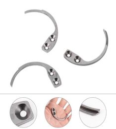 Hooks rails 3 pcs Antitheft en acier inoxydable Tag Hook Pin Overner Key Vêtements Alarme Remover8939291