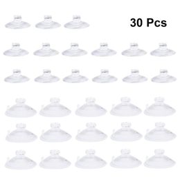 Hooks Rails 30 pc's Clear Suction Cup Sucker Pads Wall Hangers zonder voor keukenkantoor badkamer badkamer