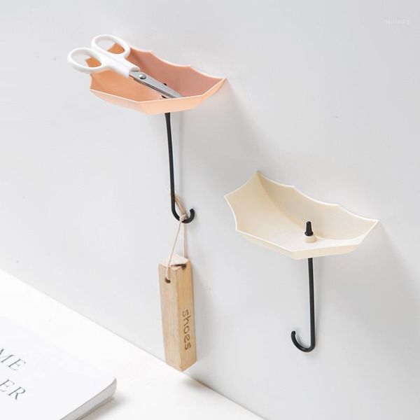 Ganchos Rails 3 unids / lote Paraguas en forma de clave creativa Percha Rack Inicio Soporte decorativo Gancho de pared para cocina Accesorios de baño Hook1