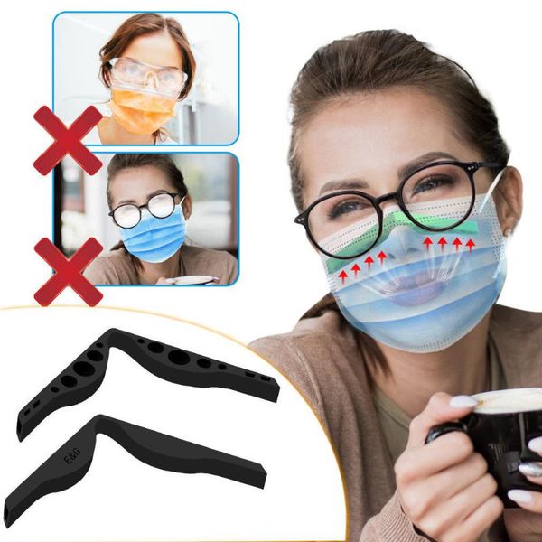 Crochets Rails 5pcs 3D Bouche Masque Support Nez Pont Silicone Support Anti-buée Lunettes Réutilisable Titulaire À La Mode Et Roman DeHooks