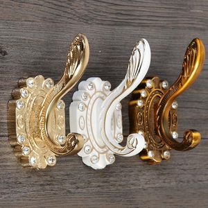 Ganchos Rieles 5pcs / set Vintage Wall Hook Coat Bag Hat Hanger Robe Hanging Home Kitchen Door Holder1