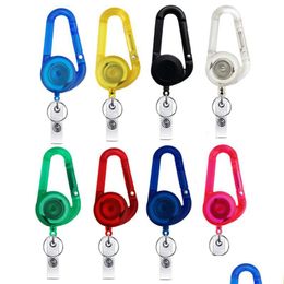 Hooks Rails 6 Color Creative Retractable Nurse Badge Carrete Clip Holder Estudiantes Tarjeta de identificación Llavero Alta calidad Lx4686 Drop Delivery Dhred