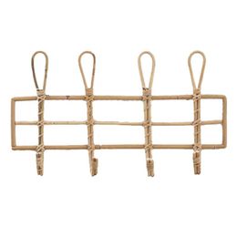 Haken rails 94pf handgemaakte rotan muur kledingstukken organisator rek kleding hangende houder