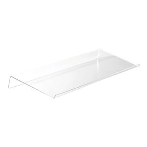 Hooks Rails Acrylic Tilted Computers Toetsenbord Houder Clear Stand voor Gemakkelijk Ergonomisch Typing Office Bureau Home School