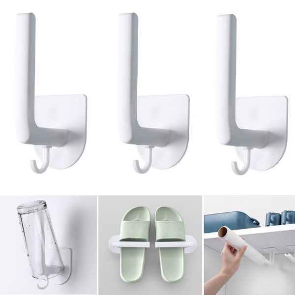 Ganchos, rieles, gancho para baño, soporte para rollo de papel, trapo grande sin perforaciones, ganchos multifuncionales para cocina, baño, dormitorio