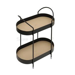 Hooks Rails Black Cake Stand 1 -koppig metalen opbergracks AFBEELDING STAIRE PARTY Supply Home Decoratie 2 lagen