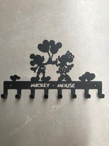 Haken rails cartoon gratis nagel ijzeren hanger kinderen kamer decoratie kleding metalen muur hangende veranda deur klatrek haak voor babyhooks