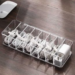 Hooks Rails Charger Draadbeheer Kabel Opbergdoos Stroomstrookkoffer Anti Dust Socket Organizer Netwerklijn Bin