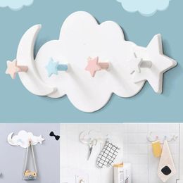 Haken Rails Leuke Cloud Star Moon Muur Deurhaak Badkamer Slaapkamer Hanger Houder Home Decor 230725