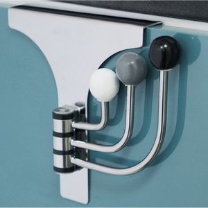 Haken Rails Deur Opknoping Haak Punch Gratis Hanger Hoeden Tassen Houder Stropdas Sjaal Sleutel Ijzeren Muur Kleding Jassen Rek Handdoek Plank 230710