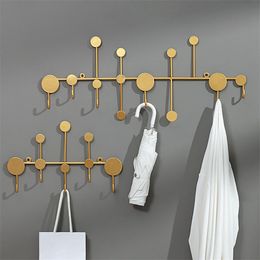 Haken Rails Goud Zwart Muurhaak Opslag Nordic Creatief Entree Sleutel Hanger Woondecoratie Hangende Paskamer Kleding Jas 230625