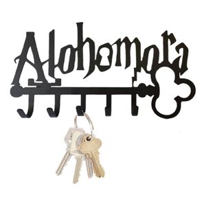 Hooks Rails Halloween Creative Metal Key Holder WIH 5 Iron Art Wall Monted Lief Lief Black Hanger Organizer Hoedhanddoekrek voor EntryW 230221