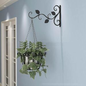 Crochets Rails suspendus plantes Support mural Pot de fleur Support crochet fer Support de suspension balcon décoration de la maison # T3G