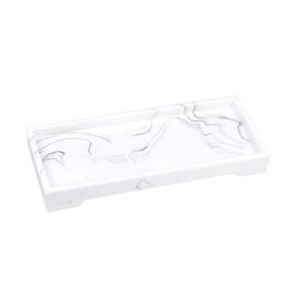 Hooks Rails Home El Resin Modern Simple armband Dish Badkamer Trade voor Counter Rechthoek Kaarspraktijk Marmeren patroon Cosmetische organisator