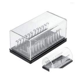 Haken Rails Haken 1 Stuks Tandheelkundige Acryl Organisator Houder Doos Ronde/Rechthoekige Boog Draden Case Voor Het Plaatsen Orthodontische Lab Drop Delivery Dhlqv