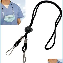 Haken rails haken gezicht masker lanyard verstelbare lengte extensie met metalen haak ketting houder hanger bandanas oor save bdesybag dhgcw