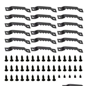 Hooks Rails Hooks Rails 150pcs Créateur de cimeux de trame à un trou de trou de trou Creative dentelé Hangers avec 300 pcs Vissblack231o Drop délivre DHHM8