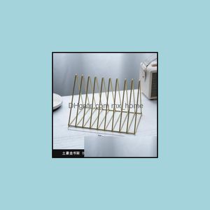 Hooks Rails HouseKee Organisatie Home Gardensimplicity Nordic Style Golden Spaper Rack Bookshelf Magazine Book Holder Studie Desktop Decor