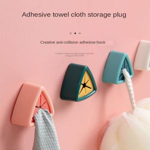Hooks Rails Keuken Creatieve handdoekrek Punch gratis opbergde haak hanger hanger badkamer accessoires tool