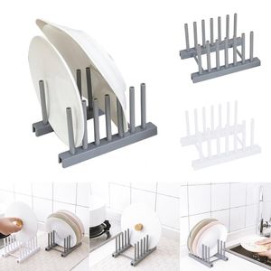 Hooks Rails keuken organisator potlid rek gerecht rrain lepel houder pan cover standaard snijplank plank accessoires