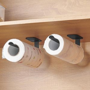 Ganchos Rieles Toallero de papel de cocina Debajo del gabinete Montado en la pared Rollo de tejido magnético para baño de ducha