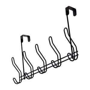 Hooks Rails Metal 5 kledingkas handdoekhanger houder plank over de deur voor badkamer keukenhouderhooks treinschokken