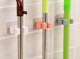 Hooks Rails Mop Rack Accessoires ACCESSOIRES SALLE MUR MUR AGRAGE Organisateur Hook Broom Handder derrière Doorson Walls Kitchen ST4376843