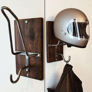 Haken Rails Motorhelm Rek En Jashaak Multifunctionele Metalen Wandgemonteerde Hanger Voor Woonkamer Slaapkamer TS1247n