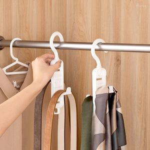 Hooks Rails Organisateur de cintre de vêtements multi-trous 360 ﾰ Rack à double face écarpe multifonctionnelle écharpe enracinées