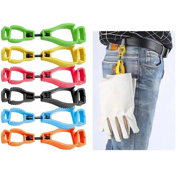 Crochets Rails Porte-gants de sécurité Clip Cintre Gants de travail en plastique Clips Pince de travail Garde Lx4942 Drop Livraison Maison Jardin Housekee Dhfcw