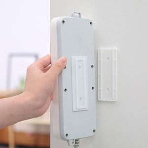 Hooks & Rails Self-Adhesive Desktop Socket Fixer Cable Organizer Wall Hanging Power Strip Holder Fixator Plug-in Removable Wall-Mounted Fixe