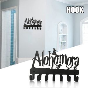 Hooks Rails verkopen Alohomora Letter Key Holder Multifunctionele metalen wandhangende haak gebruikt voor huis woonkamer slaapkamer decoratie haakproces 230404