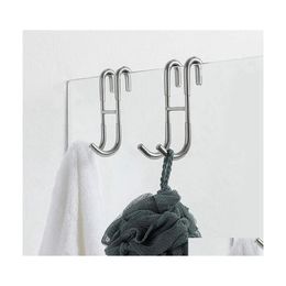 Haken rails douchedeur badkamer handdoek haak over voor handdoeken rakel drop levering home tuin huiskeee organisatie opslag dhxyc