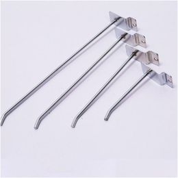 Hooks Rails Slotted Hook Goods Shees Boutique Slatwall Single Single 4 Taille Display ajustement Prong Prong Dh93 Drop Livrot DHFEM