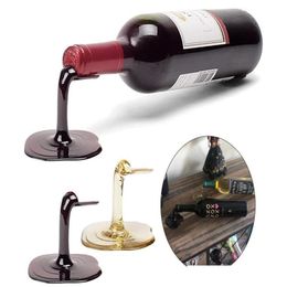 Hooks Rails Soporte de botella de vino derramado Rojo y oro Individualidad Creative Stand Bar Bar Barra de cocina Gadgets2975656 Drop Deli Dhywo